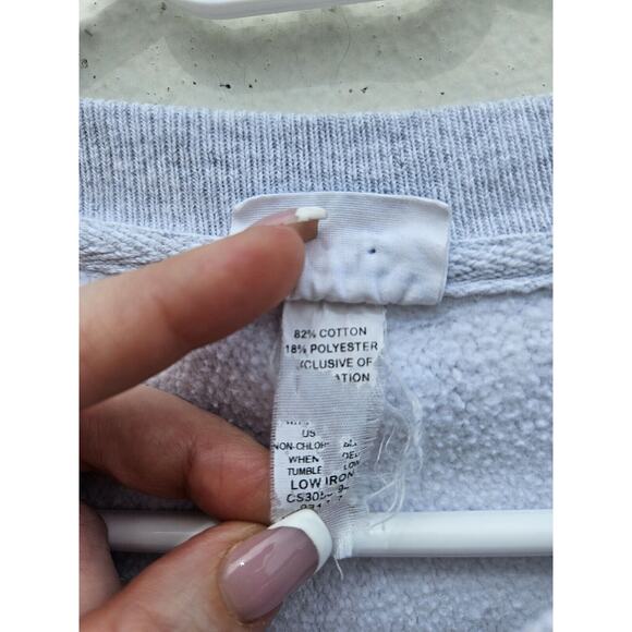 Vintage Champion Colgate University Sweatshirt Medium Light Gray Reverse Weave - Picture 4 of 8